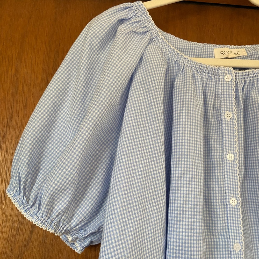 Roolee Gingham Blouse - image 4